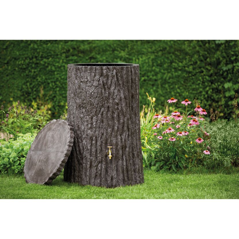 Regentonne 'Evergreen' dunkelbraun 475 l