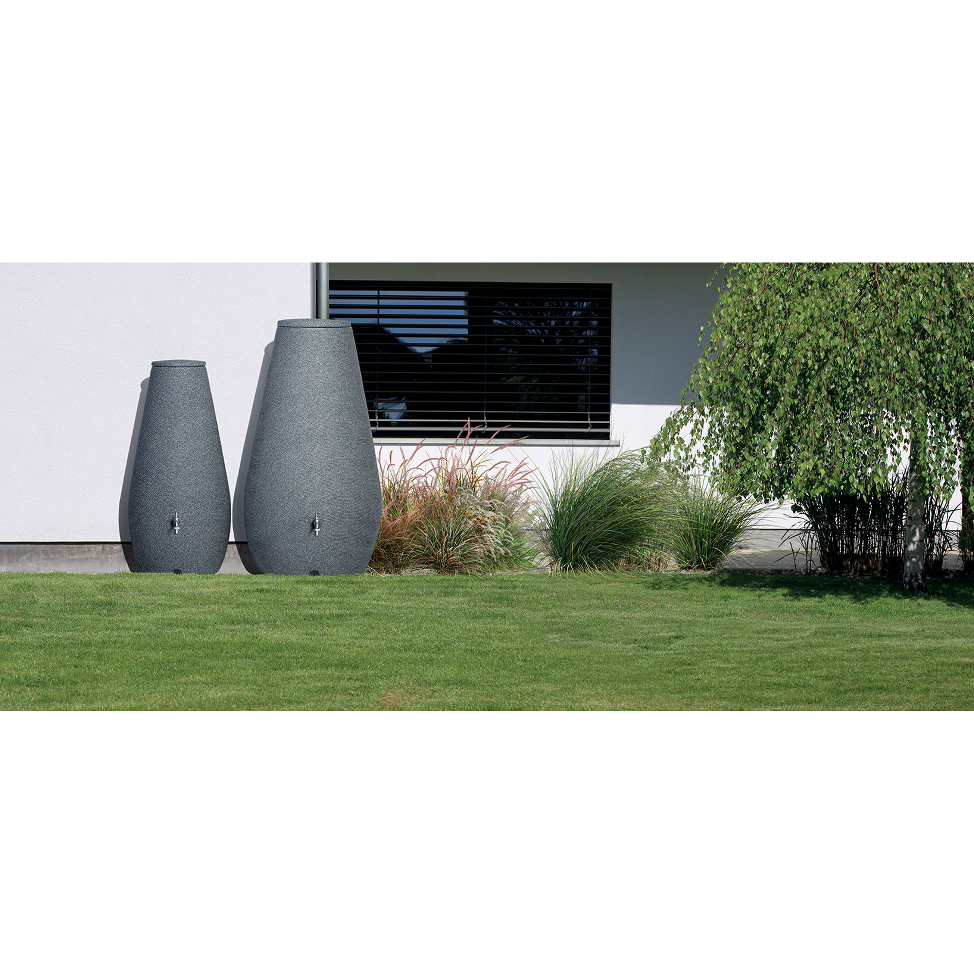 Regentonne 'Drop' granitfarben 200 l