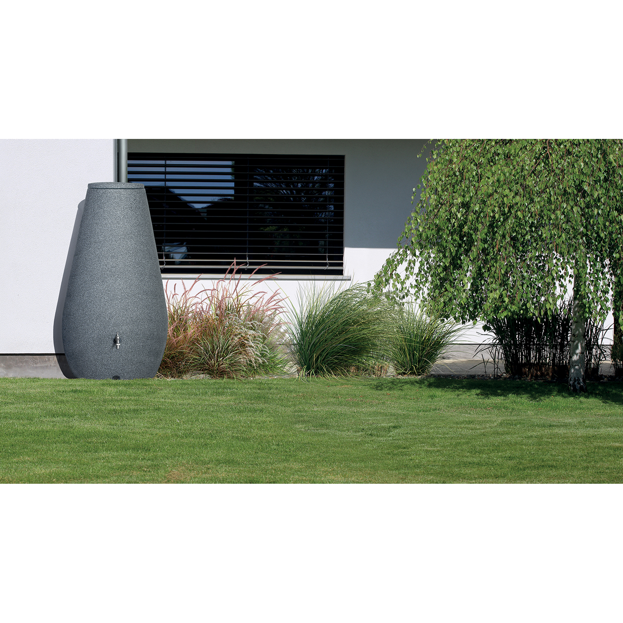 Regentonne 'Drop' granitfarben 410 l