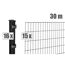 Schwarzer Metallzaun
