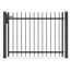 Schwarzes Metallgartentor
