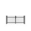 Schwarzes Metallgartentor