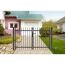 Schwarzes Metall Gartentor