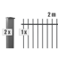 Zaunsystem-Set 'Residenz select Brienz+' anthrazit 200 x 120 cm