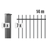 Zaunsystem-Set 'Residenz select Brienz+' anthrazit 1400 x 90 cm