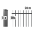 Zaunsystem-Set 'Residenz select Brienz+' anthrazit 2000 x 90 cm