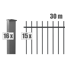 Zaunsystem-Set 'Residenz select Brienz+' anthrazit 3000 x 90 cm
