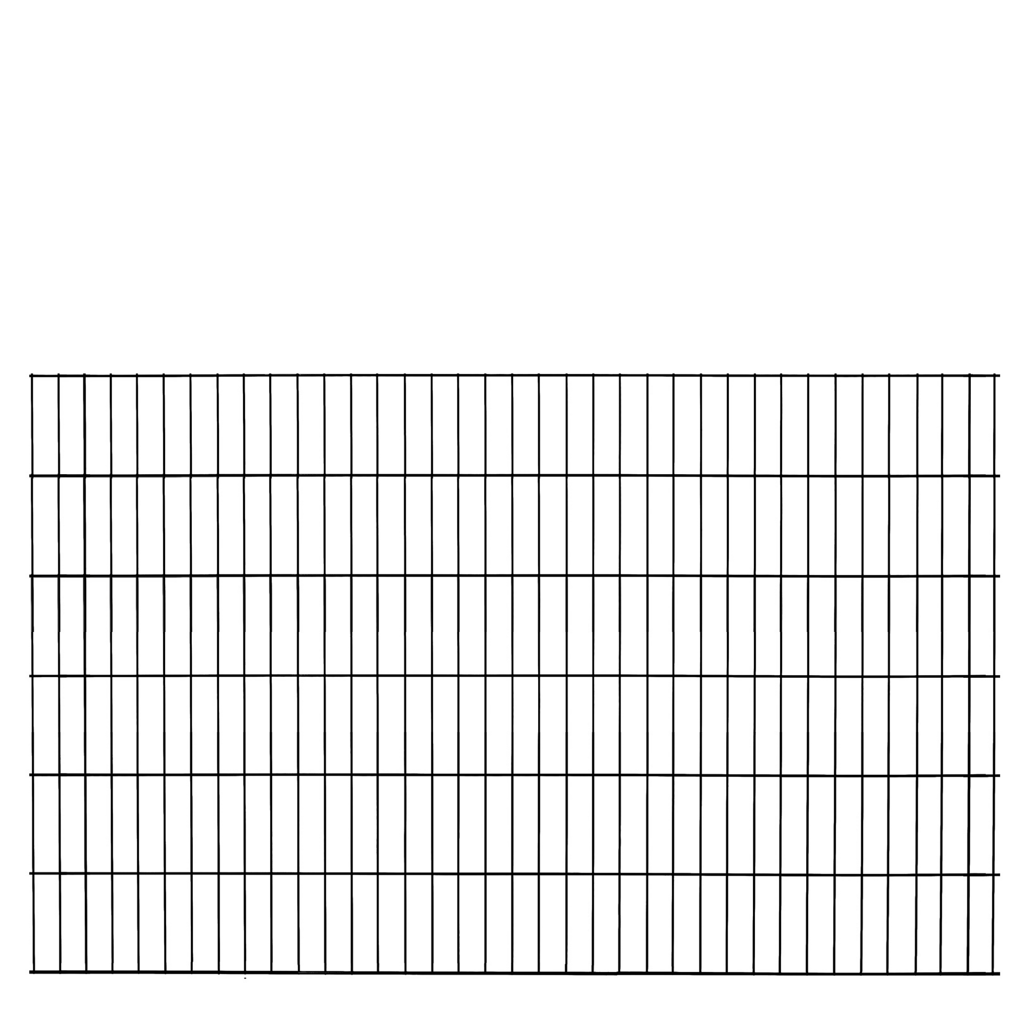 Doppelstabmattenzaun-Set 'Pico S 2.0' anthrazit 600 x 120 cm + product picture