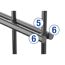 Metallverbindung eines Zauns