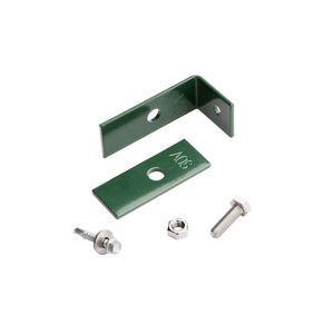 Zaunanschlusswinkel-Set moosgrün für Gartentorpfosten Vario