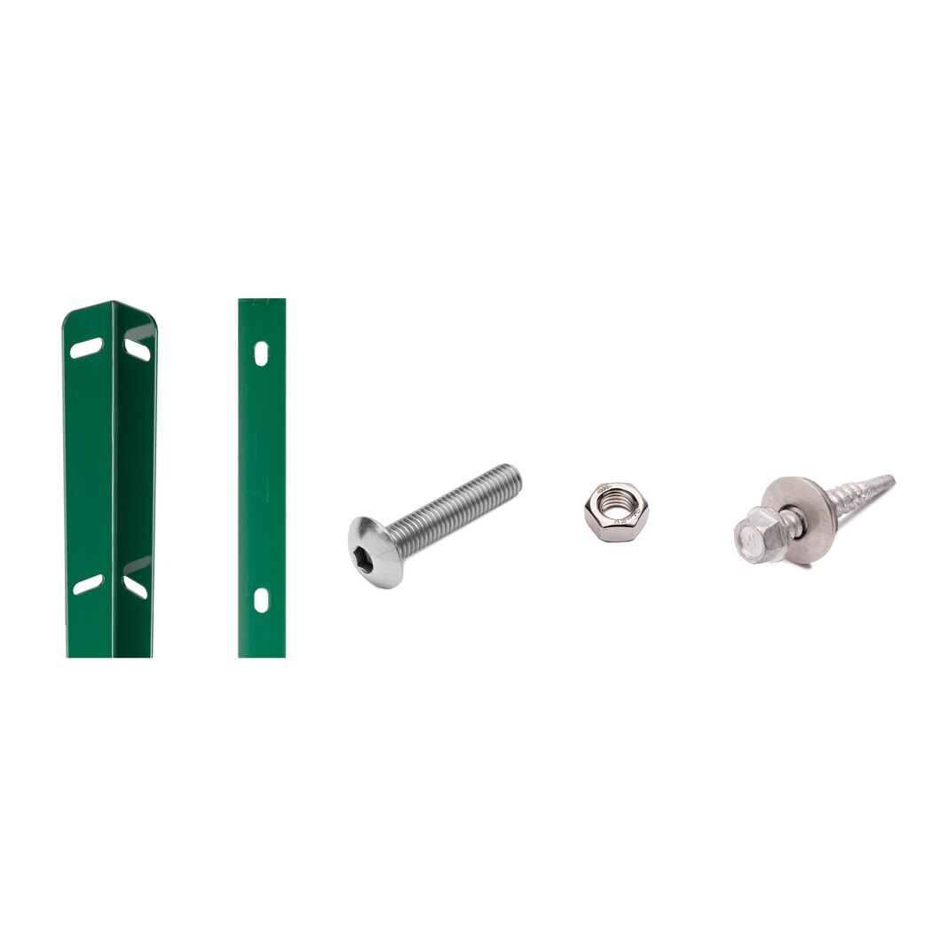 Metallteile und Schrauben