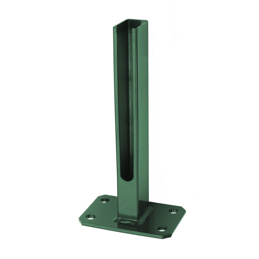 Grüner Metall-Pfosten