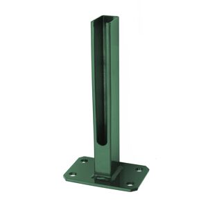 Fußplatte 'Universal' moosgrün für Zaunpfosten Typ U/PM/A/X 60 x 40 mm