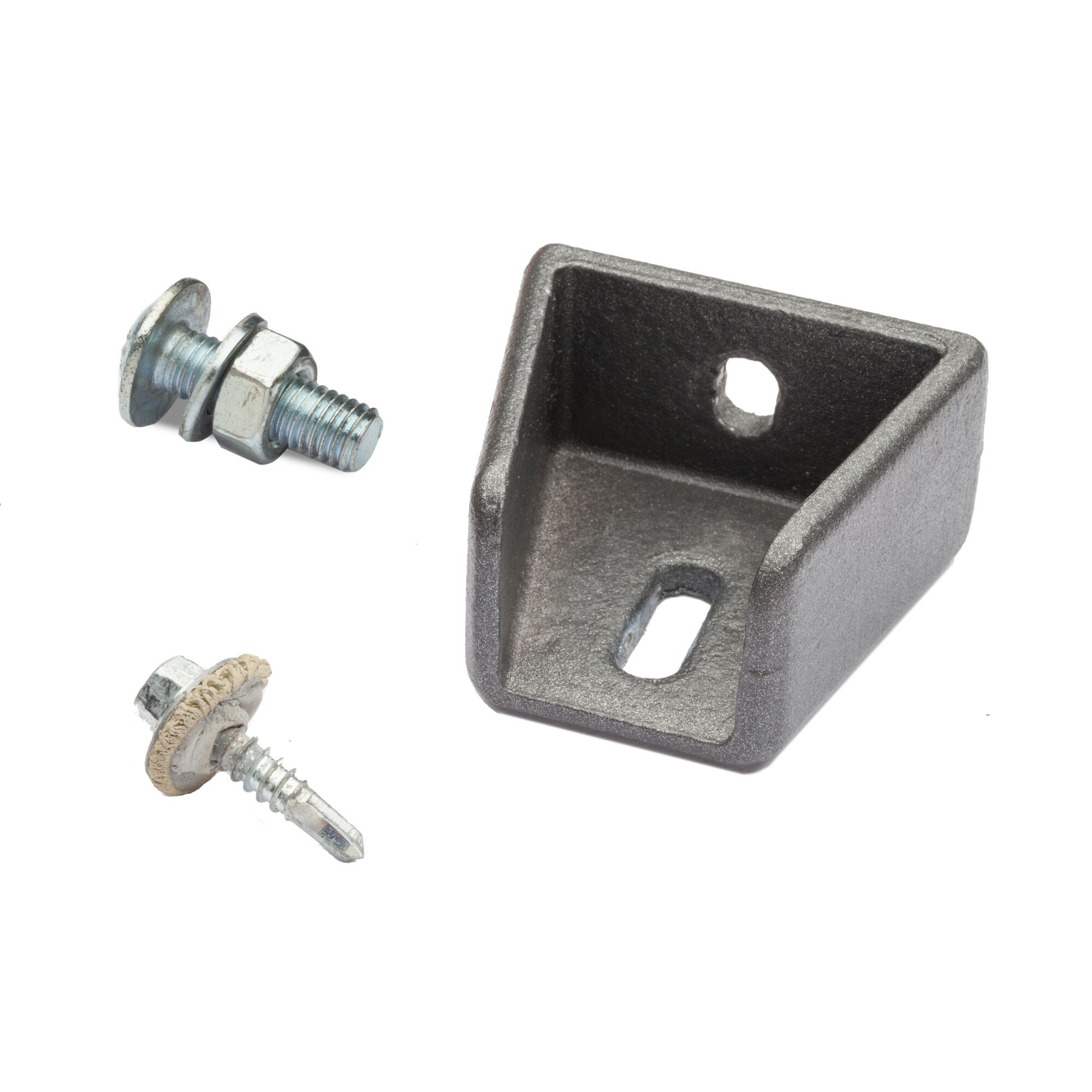 Winkel mit Schrauben und Dübel