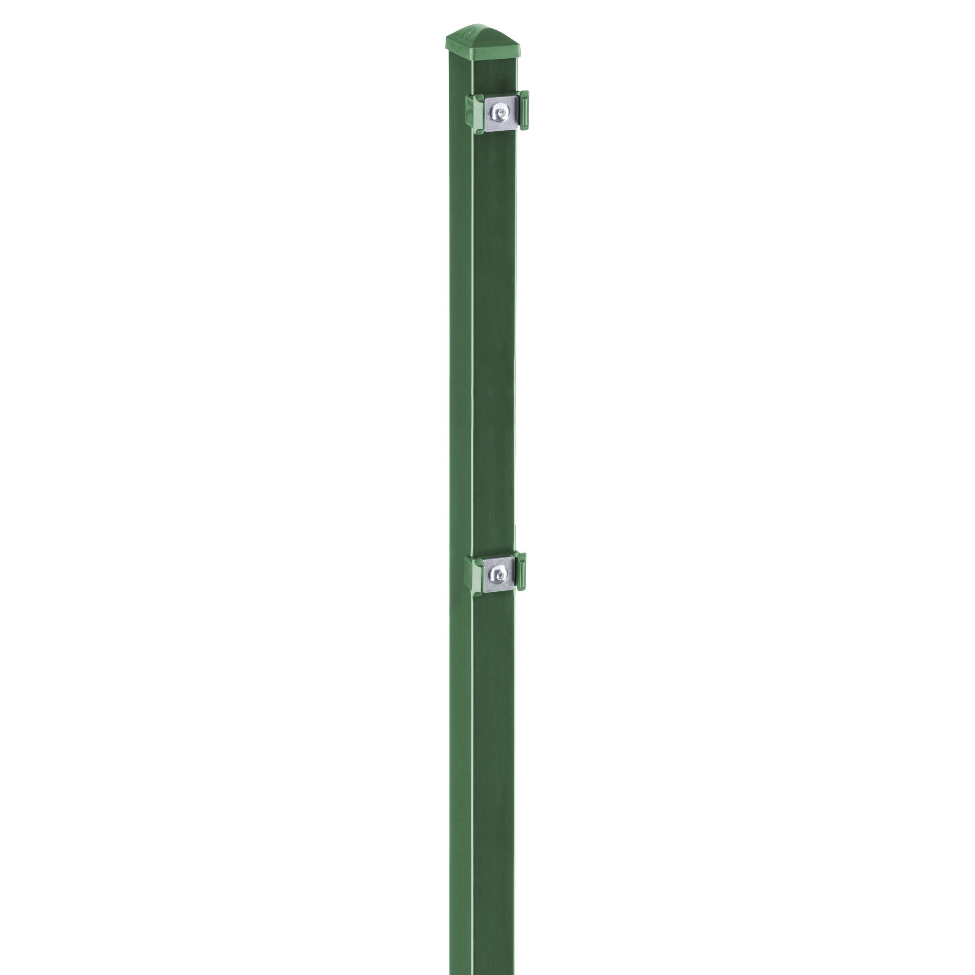 Grüner Zaunpfosten