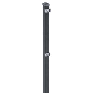 Zaunpfosten 'Typ VP' anthrazit 130 cm, für Zaunelemente bis 83 cm Höhe