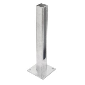 Fußplatte feuerverzinkt für Torpfosten 60 x 60 mm