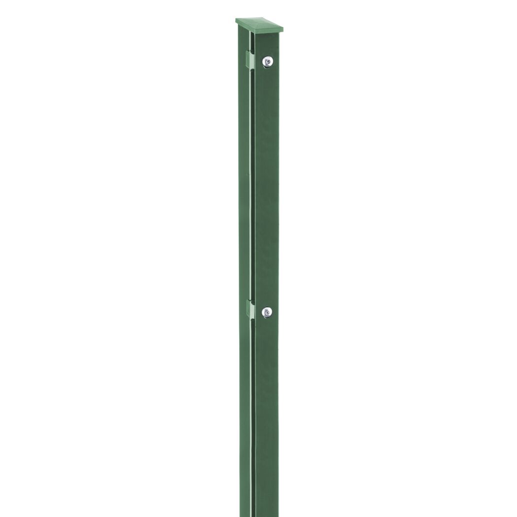 Grüner Zaunpfosten