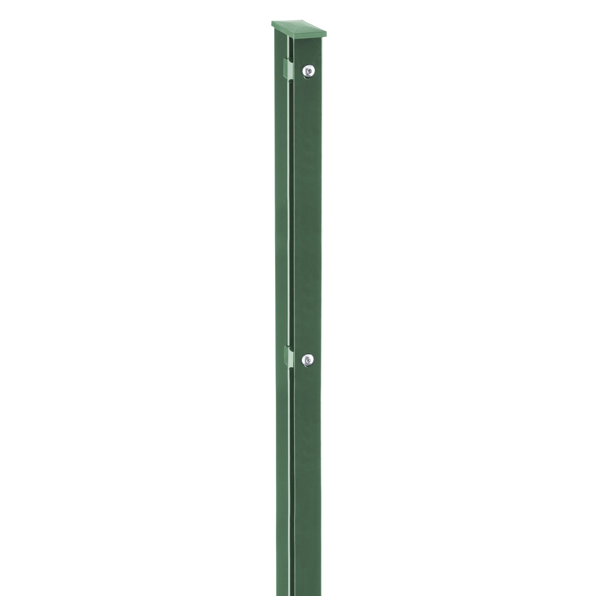 Grüner Zaunpfosten