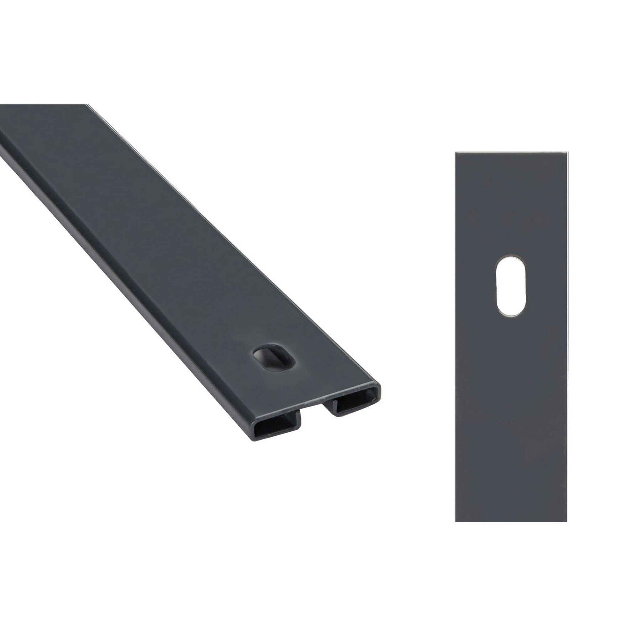 Schwarze Abdeckleiste