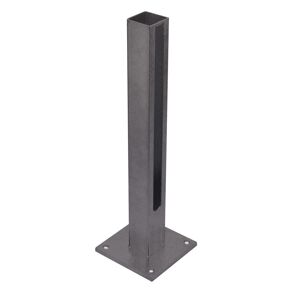 Fußplatte anthrazit für Torpfosten 60 x 60 mm
