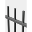 Zaunelement 'Residenz select Brienz+' dunkelgrau für Hanglage 135 x 86,5 cm