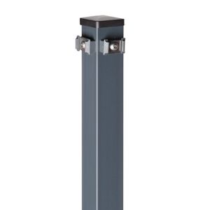 Eck-Zaunpfosten 'Type Q 60 VPE' anthrazit 170 cm, für Zaunhöhe bis 123 cm