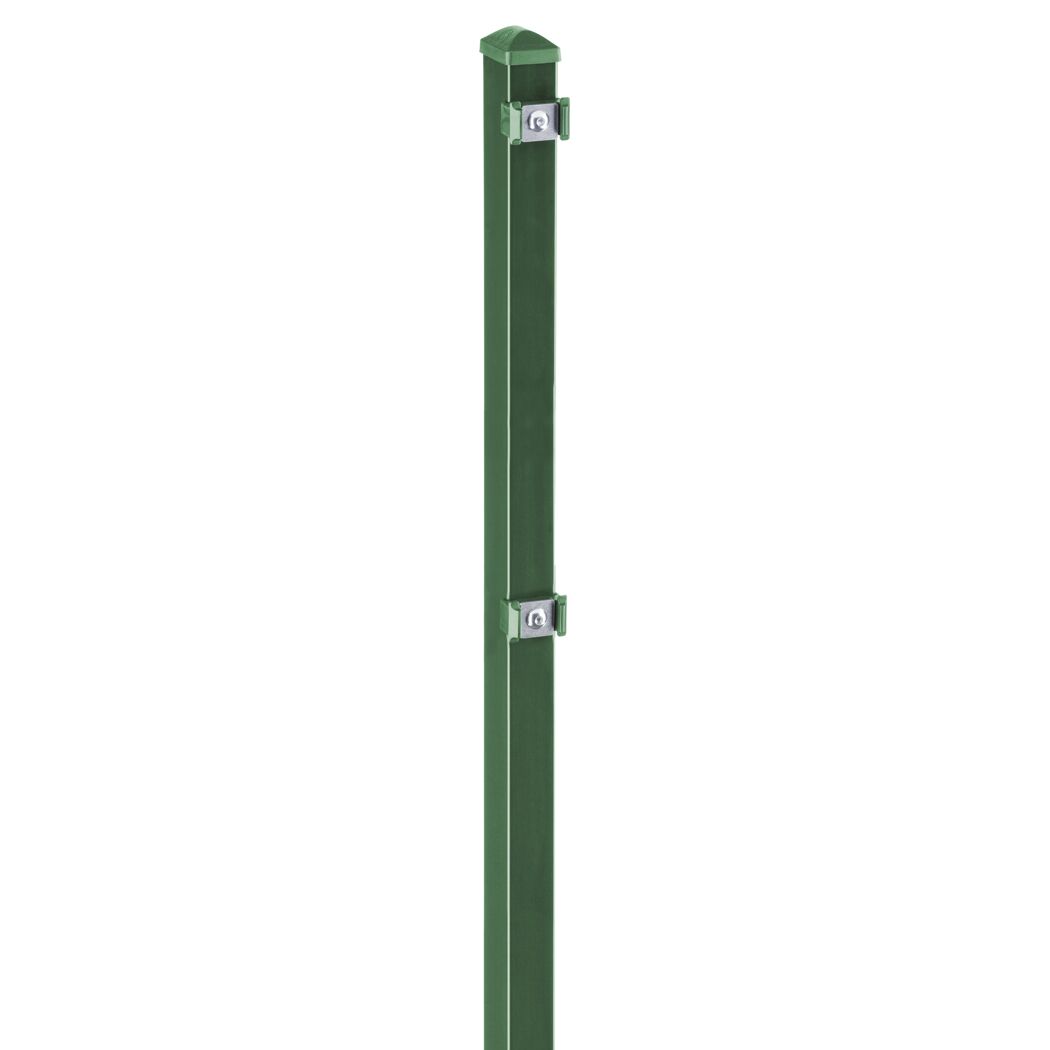 Grüner Zaunpfosten