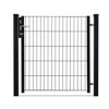 Schwarzes Metall Gartentor