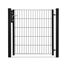 Schwarzes Metall Gartentor