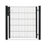 Drehflügeltor 'Vario light Typ M' schwarz 96 x 103