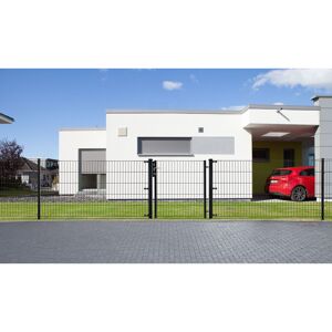 Drehflügeltor 'Vario light Typ M' schwarz 96 x 103