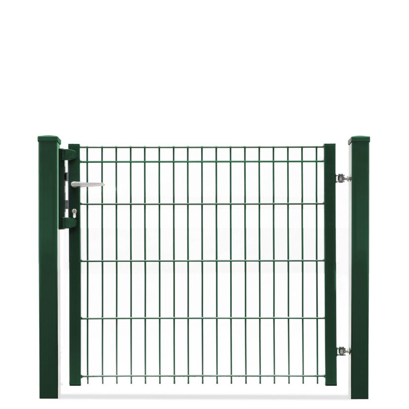 Grünes Metall Gartentor