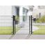 Schwarzes Metallgartentor