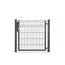 Schwarzes Metallgartentor