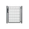 Schwarzes Metall Gartentor