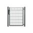 Schwarzes Metall Gartentor