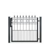 Schwarzes Metallgartentor