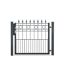 Schwarzes Metallgartentor