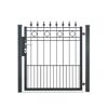 Schwarzes Metall Gartentor