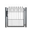 Schwarzes Metall Gartentor