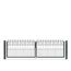 Schwarzes Metalltor