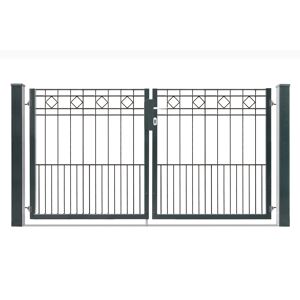 Doppelflügeltor 'Vario Residenz klassik Turin' anthrazitgrau 202 x 101 cm