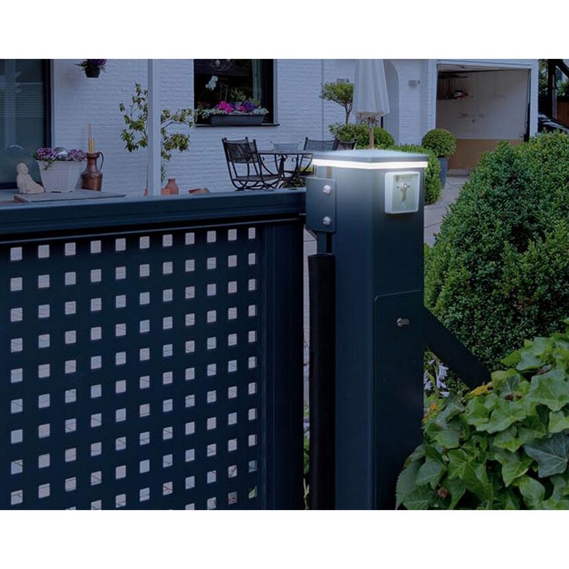 LED-Set an Gartentor