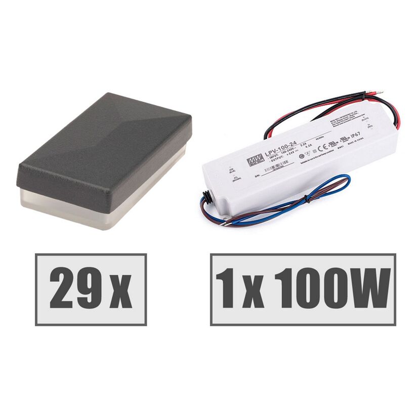29 LED-Trafos und ein LED-Trafo, 100 Watt