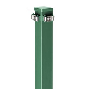 Eck-Zaunpfosten 'Type Q 60 VPE' moosgrün 130 cm, für Zaunhöhe bis 83 cm