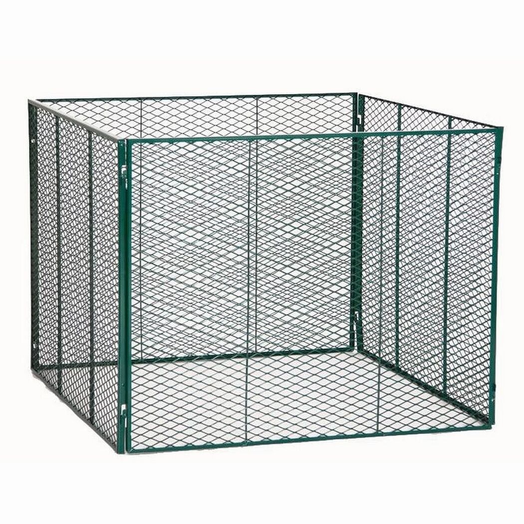 Steckmetall-Komposter grün 80 x 70 x 80 cm