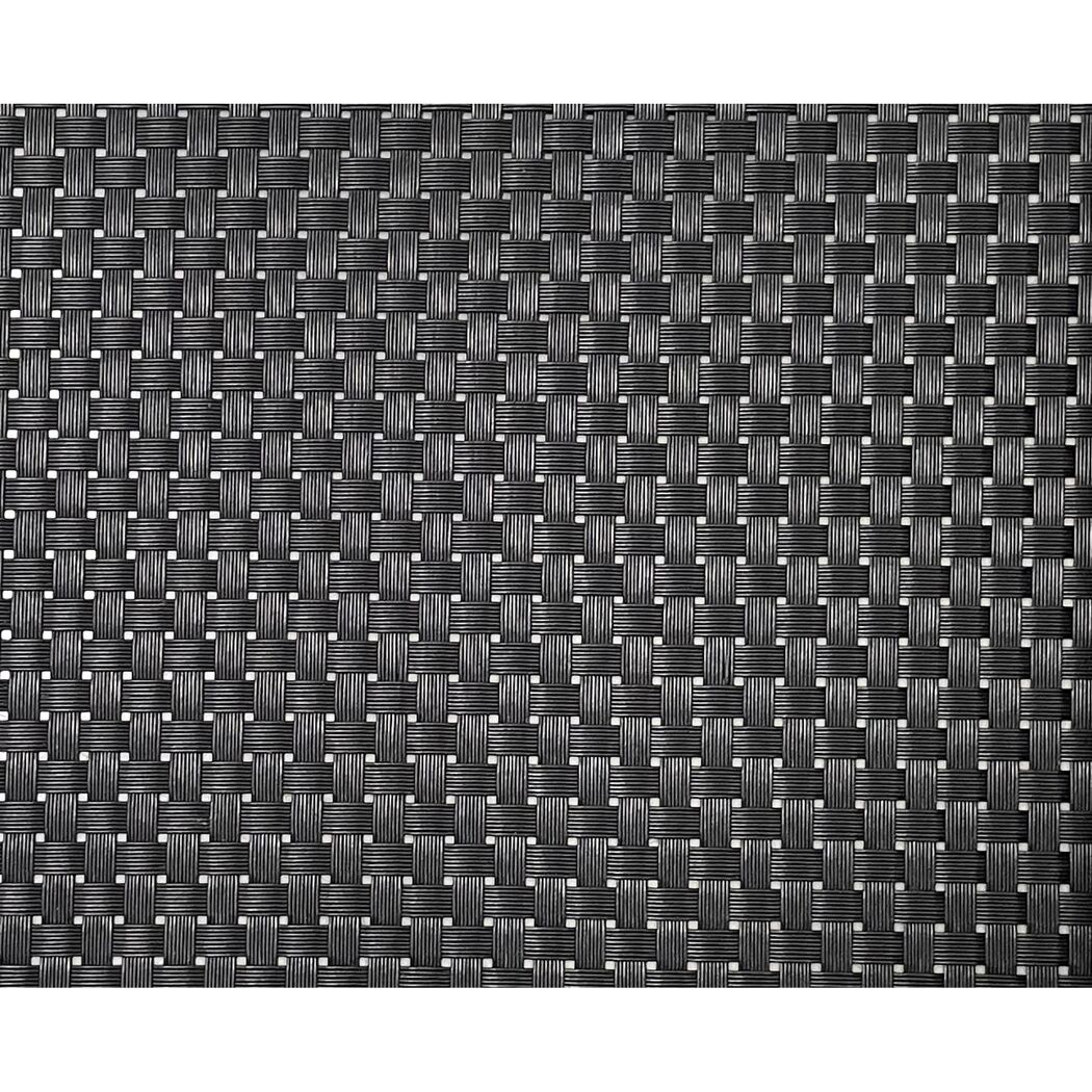 Schwarzes gewebtes Vinyl