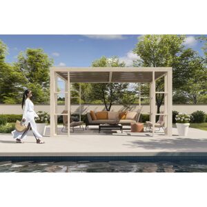 Pergola 'Ambre 1P' naturbelassen 401 x 304 cm