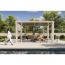 Pergola 'Ambre 2P' naturbelassen 401 x 304 cm